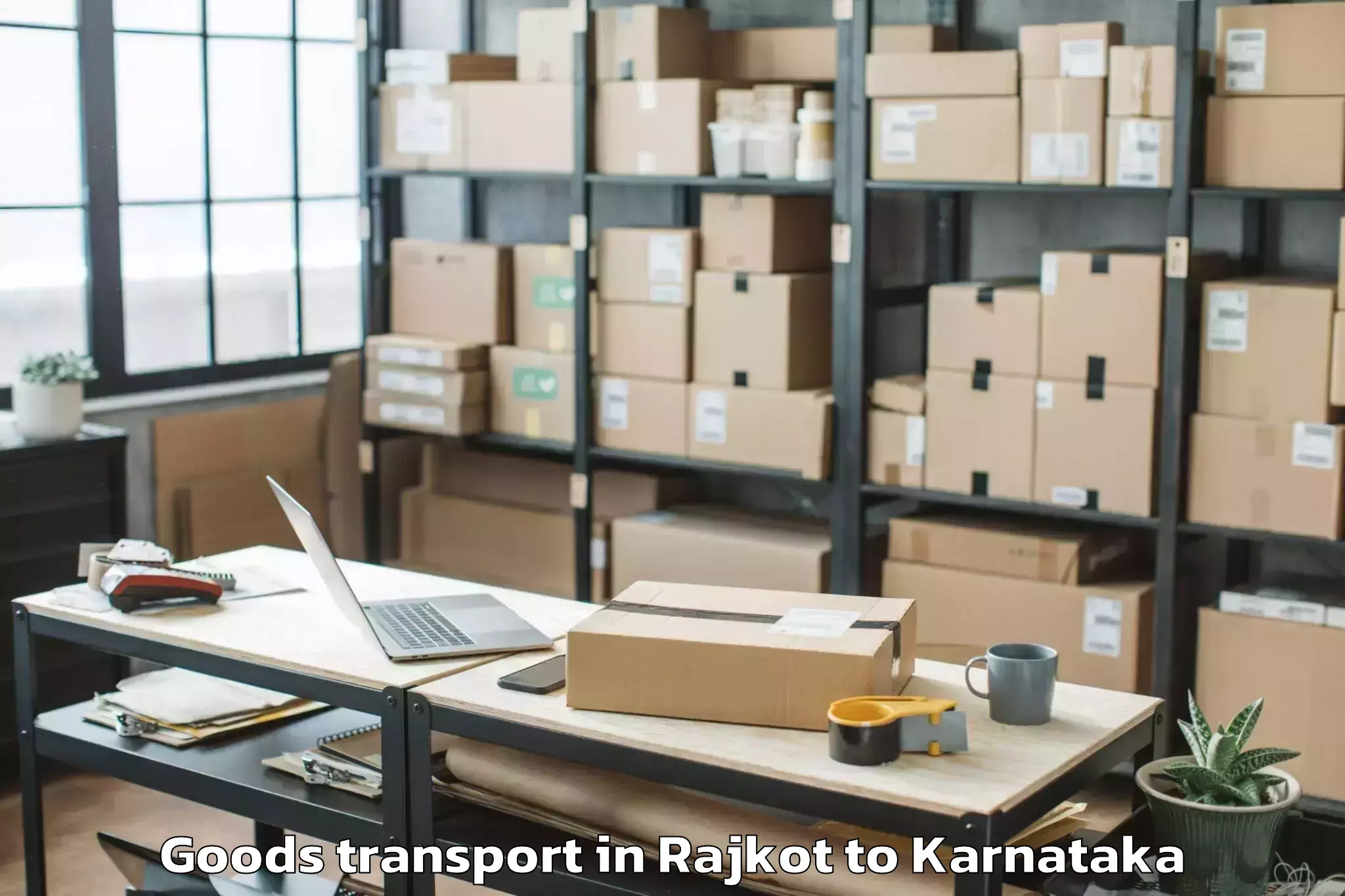 Book Rajkot to Belur Goods Transport